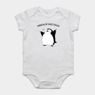 Embracing My Inner Penguin cute penguins design Baby Bodysuit